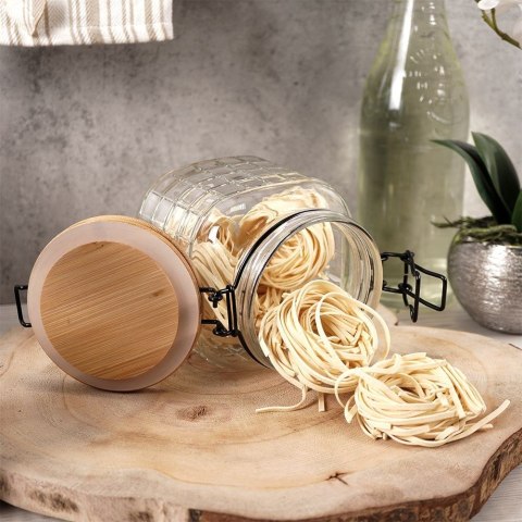 Słoik patentowy z klipsem szklany na przetwory dżem miód 1.1L EXCELLENT HOUSEWARE 259135
