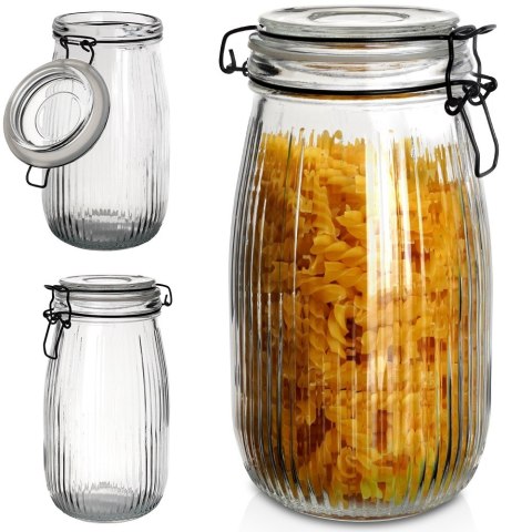 Słoik patentowy z klipsem szklany na przetwory dżem miód 1.5L EXCELLENT HOUSEWARE 229119