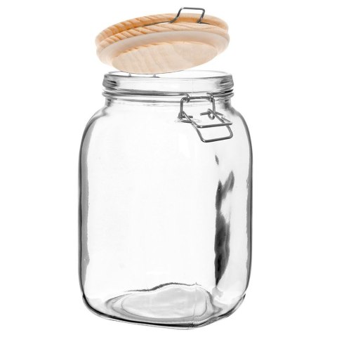 Słoik patentowy z klipsem szklany na przetwory dżem miód 1.5L EXCELLENT HOUSEWARE 259187