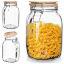 Słoik patentowy z klipsem szklany na przetwory dżem miód 1.5L EXCELLENT HOUSEWARE 259187