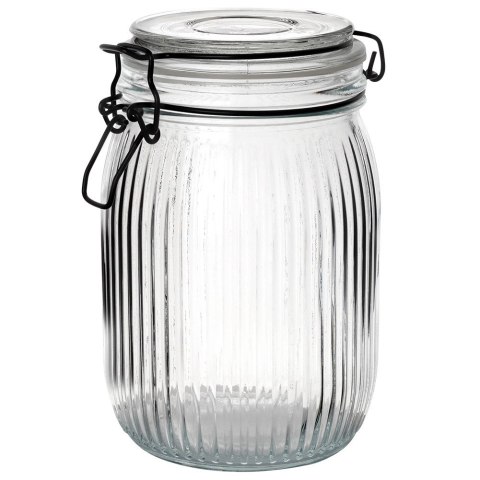Słoik patentowy z klipsem szklany na przetwory dżem miód 1L EXCELLENT HOUSEWARE 229118