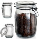 Słoik patentowy z klipsem szklany na przetwory dżem miód 1L EXCELLENT HOUSEWARE 229118