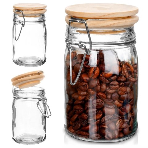 Słoik patentowy z klipsem szklany na przetwory dżem miód 250ml EXCELLENT HOUSEWARE 259184