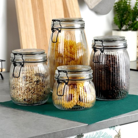 Słoik patentowy z klipsem szklany na przetwory dżem miód 750ml EXCELLENT HOUSEWARE 229117