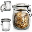 Słoik patentowy z klipsem szklany na przetwory dżem miód 750ml EXCELLENT HOUSEWARE 229117