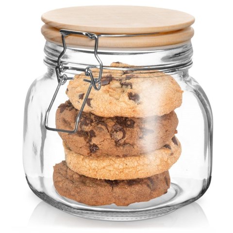 Słoik patentowy z klipsem szklany na przetwory dżem miód 850ml EXCELLENT HOUSEWARE 259185