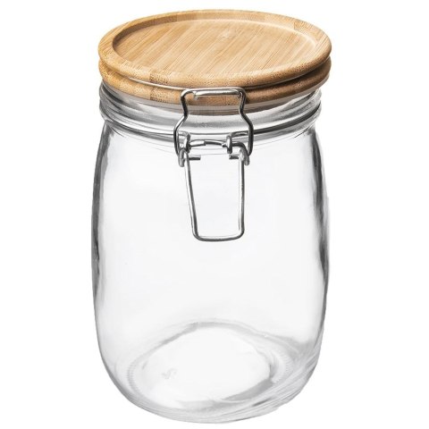 Słoik szklany patentowy z klipsem na przyprawy ogórki przetwory 1.1L ORION 127543