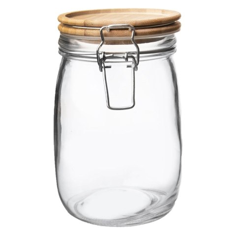 Słoik szklany patentowy z klipsem na przyprawy ogórki przetwory 1.6L ORION 153689