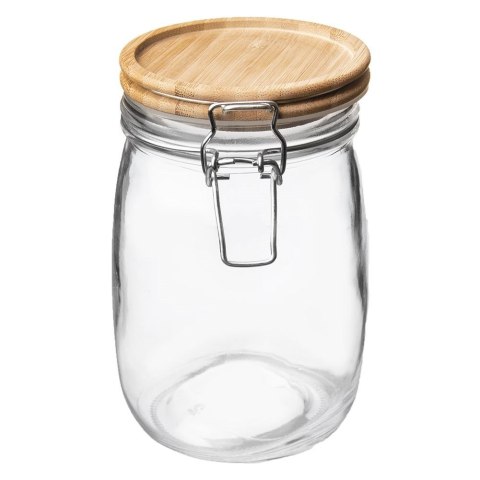 Słoik szklany patentowy z klipsem na przyprawy ogórki przetwory 1.6L ORION 153689
