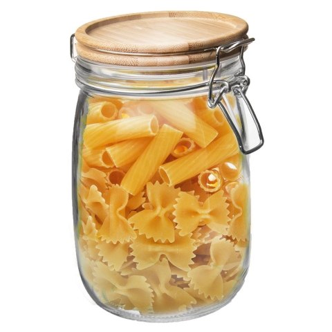 Słoik szklany patentowy z klipsem na przyprawy ogórki przetwory 1.6L ORION 153689