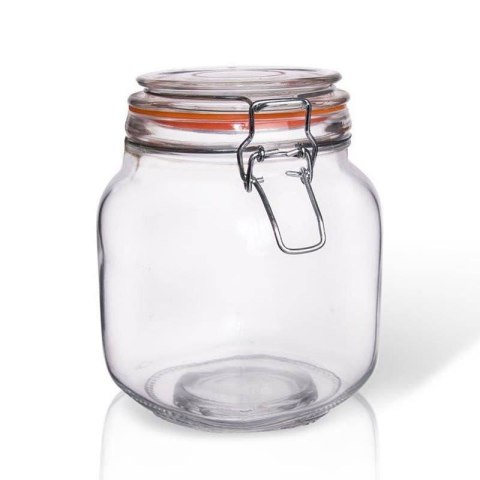 Słoik szklany patentowy z klipsem na przyprawy ogórki przetwory 1L ORION 124287