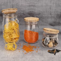 Słoik szklany patentowy z klipsem na przyprawy ogórki przetwory 2.3L ORION 153690