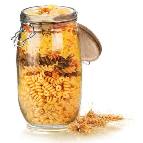 Słoik szklany patentowy z klipsem na przyprawy ogórki przetwory 2.3L ORION 153690