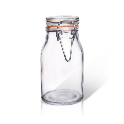 Słoik szklany patentowy z klipsem na przyprawy ogórki przetwory 200ml ORION 124673
