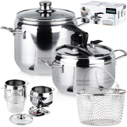 Szybkowar garnek ciśnieniowy na gaz zestaw szybkowarów 3.5 + 5L PROFI ORION 113044