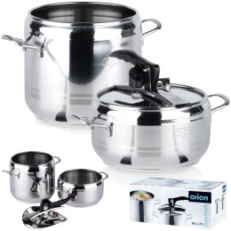 Szybkowar garnek ciśnieniowy na gaz zestaw szybkowarów 4 + 7L PROFI ORION 111740