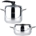 Szybkowar garnek ciśnieniowy na gaz zestaw szybkowarów 4 + 7L PROFI ORION 111740
