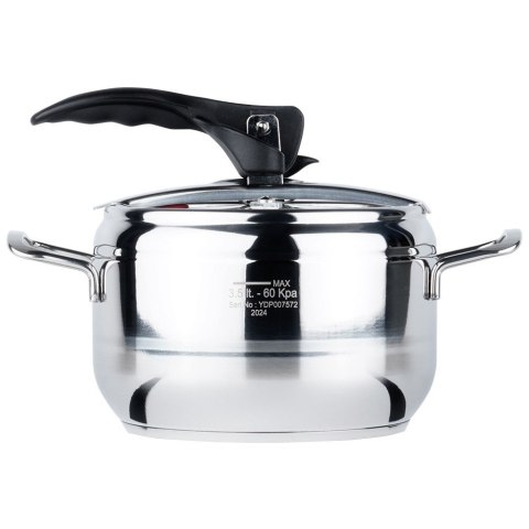 Szybkowar stalowy na gaz indukcja garnek ciśnieniowy PROFI 3.5L ORION 111731