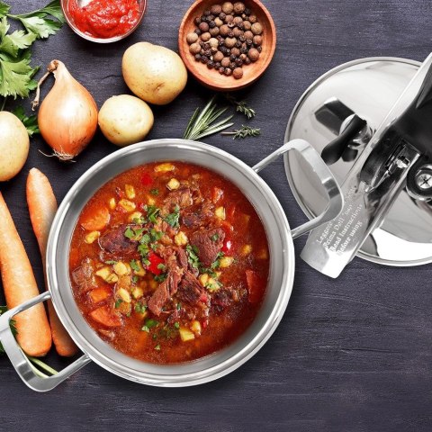 Szybkowar stalowy na gaz indukcja garnek ciśnieniowy PROFI 3.5L ORION 113199