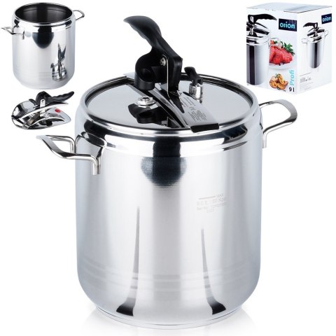 Szybkowar stalowy na gaz indukcja garnek ciśnieniowy PROFI 9L ORION 111734