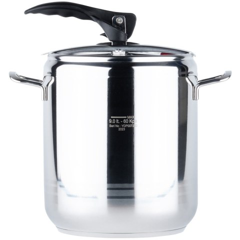 Szybkowar stalowy na gaz indukcja garnek ciśnieniowy PROFI 9L ORION 111734