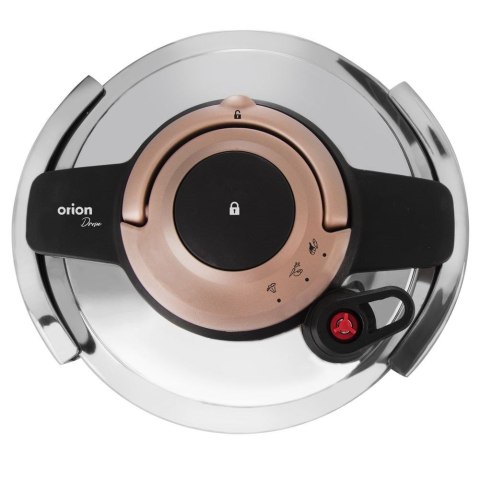 Szybkowar stalowy na gaz z automatycznym zamykaniem DRONE 7L ORION 113187