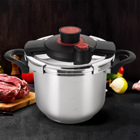 Szybkowar stalowy na gaz z automatycznym zamykaniem STORM 7L ORION 113344