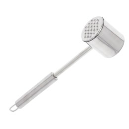 Tłuczek młotek do mięsa kotletów DUŻY metalowy srebrny BRUNBESTE BB-3336