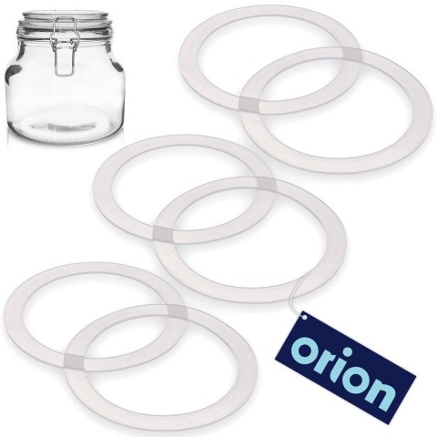 Uszczelki do słoików silikonowe 11cm gumki 6 sztuk IRMA ORION 180809