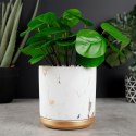 Doniczka ceramiczna donica na kwiaty marmur złota 13.5cm VILDE 569570