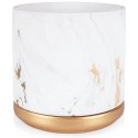 Doniczka ceramiczna donica na kwiaty marmur złota 13.5cm VILDE 569570