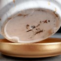 Doniczka ceramiczna donica na kwiaty marmur złota 13.5cm VILDE 569570