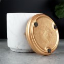 Doniczka ceramiczna donica na kwiaty marmur złota 13.5cm VILDE 569570