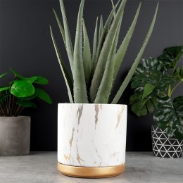 Doniczka ceramiczna marmur złota 16cm VILDE 569571