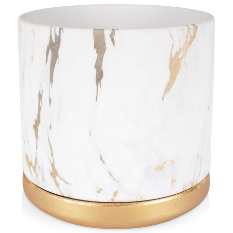 Doniczka ceramiczna marmur złota 16cm VILDE 569571