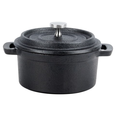 Garnek do serwowania potraw z pokrywką żeliwny CAST LINE 10 cm 250 ml VILDE 199073