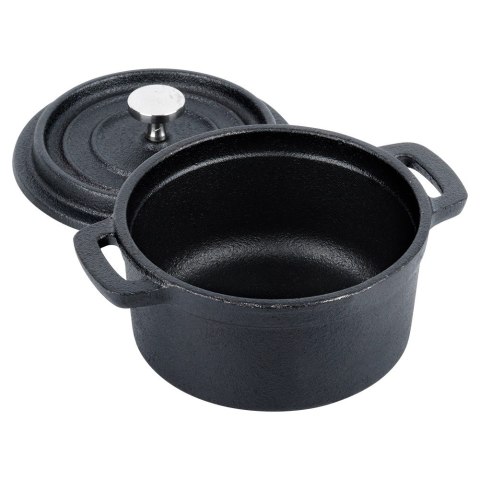 Garnek do serwowania potraw z pokrywką żeliwny CAST LINE 10 cm 250 ml VILDE 199073