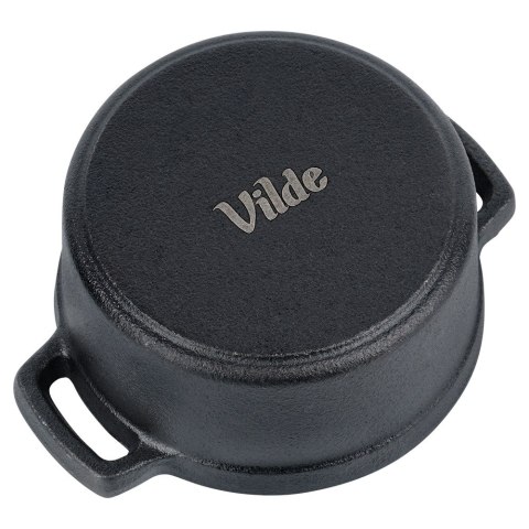 Garnek do serwowania potraw z pokrywką żeliwny CAST LINE 10 cm 250 ml VILDE 199073