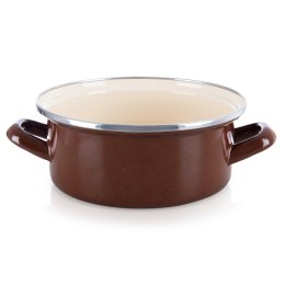 Garnek emaliowany indukcja na indukcję gaz BROWN 20.5 cm 2.2L ORION 113363