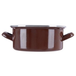 Garnek emaliowany indukcja na indukcję gaz BROWN 20.5 cm 2.2L ORION 113363