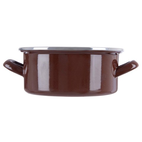 Garnek emaliowany indukcja na indukcję gaz BROWN 20.5 cm 2.2L ORION 113363