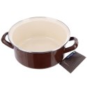 Garnek emaliowany indukcja na indukcję gaz BROWN 20.5 cm 2.2L ORION 113363