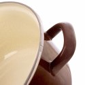 Garnek emaliowany indukcja na indukcję gaz BROWN duży 26 cm 6.5L ORION 113334