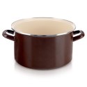 Garnek emaliowany indukcja na indukcję gaz BROWN duży 28 cm 8L ORION 113350