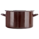 Garnek emaliowany indukcja na indukcję gaz BROWN duży 32 cm 11.5L ORION 113352