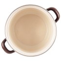 Garnek emaliowany indukcja na indukcję gaz BROWN mały 14 cm 950 ml ORION 113360