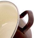 Garnek emaliowany indukcja na indukcję gaz BROWN mały 16 cm 1L ORION 113328