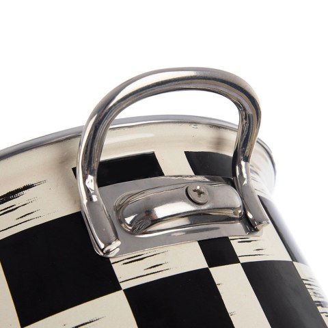 Garnek emaliowany indukcja na indukcję gaz SZACHOWNICA 18 cm 1.5L ORION 113339