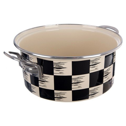 Garnek emaliowany indukcja na indukcję gaz SZACHOWNICA 22 cm 3L ORION 113341