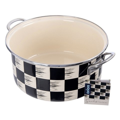 Garnek emaliowany indukcja na indukcję gaz SZACHOWNICA duży 26 cm 5L ORION 113342